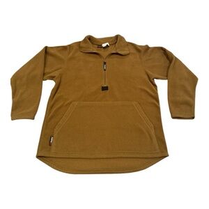 USMC Polartec Fleece Pullover by Peckham Mens Medium Coyote Brown Military Issue